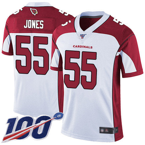 Nike Cardinals 55 Chandler Jones White Mens Stitched Nfl 100th Season Vapor Limited Jersey