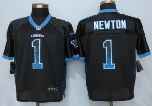 Nike Carolina Panthers 1 Cam Newton Black Drift Fashion Nfl Nike Elite Jersey
