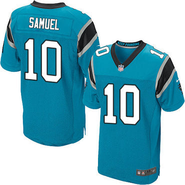 Nike Carolina Panthers 10 Curtis Samuel Blue Alternate Mens Stitched Nfl Elite Jersey