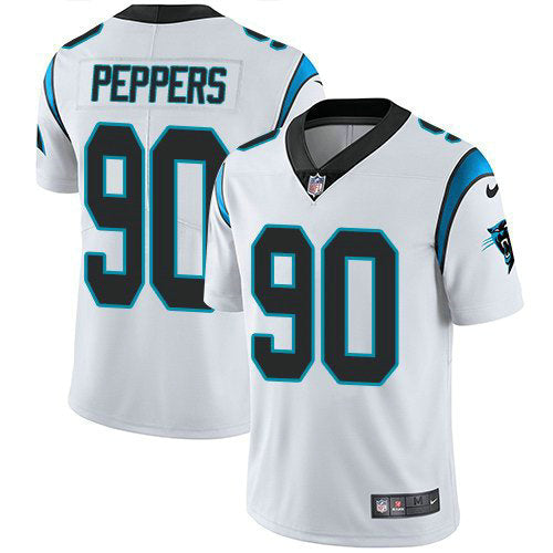 Nike Carolina Panthers 90 Julius Peppers White Mens Stitched Nfl Vapor Untouchable Limited Jersey