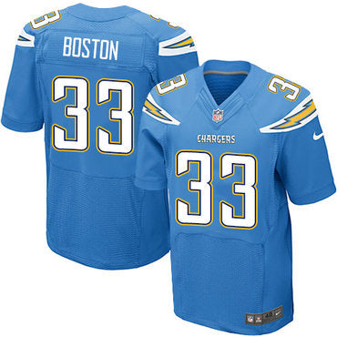 Nike Chargers 33 Tre Boston Electric Blue Alternate Mens Stitched Nfl New Elite Jersey