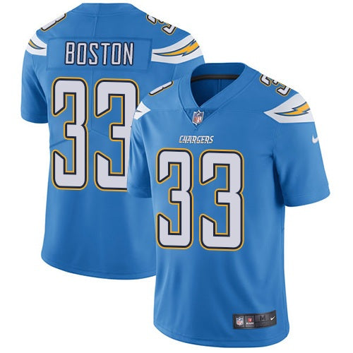 Nike Chargers 33 Tre Boston Electric Blue Alternate Mens Stitched Nfl Vapor Untouchable Limited Jersey