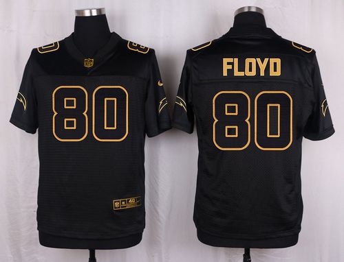 Nike Chargers 80 Malcom Floyd Black Mens Stitched Nfl Elite Pro Line Gold Collection Jersey