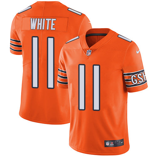 Nike Chicago Bears 11 Kevin White Orange Mens Stitched Nfl Limited Rush Jersey