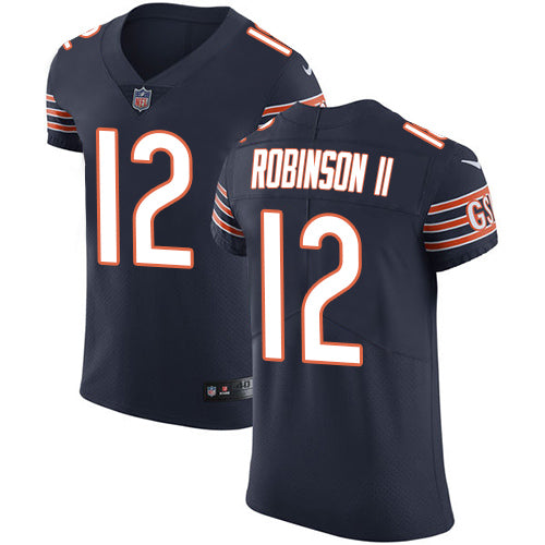 Nike Chicago Bears 12 Allen Robinson Ii Navy Blue Team Color Mens Stitched Nfl Vapor Untouchable Elite Jersey