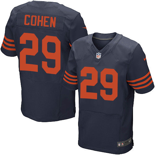 Nike Chicago Bears 29 Tarik Cohen Navy Blue Alternate Mens Stitched Nfl Elite Jersey