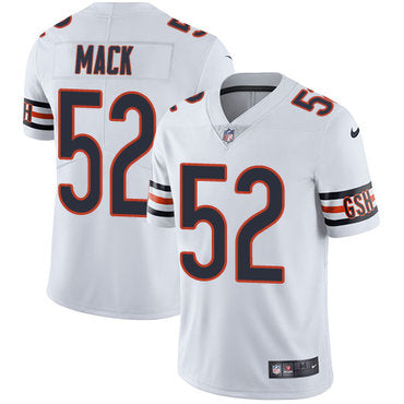 Nike Chicago Bears 52 Khalil Mack White Mens Stitched Nfl Vapor Untouchable Limited Jersey