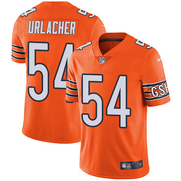 Nike Chicago Bears 54 Brian Urlacher Orange Mens Stitched Nfl Limited Rush Jersey