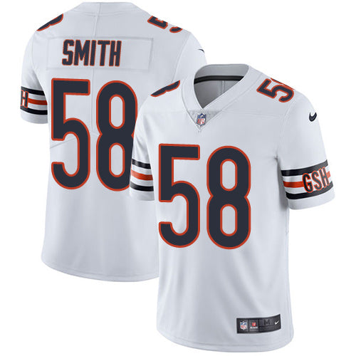 Nike Chicago Bears 58 Roquan Smith White Mens Stitched Nfl Vapor Untouchable Limited Jersey