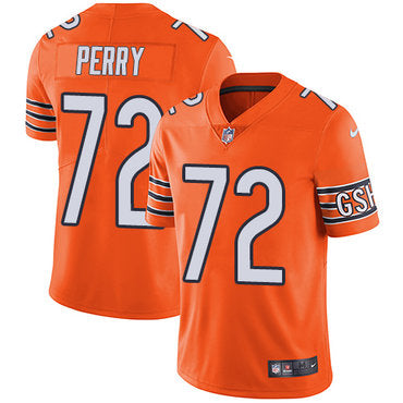 Nike Chicago Bears 72 William Perry Orange Mens Stitched Nfl Limited Rush Jersey