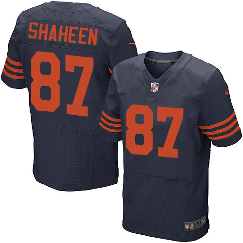 Nike Chicago Bears 87 Adam Shaheen Navy Blue Alternate Mens Stitched Nfl Elite Jersey