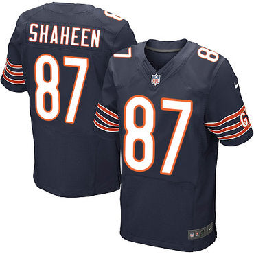 Nike Chicago Bears 87 Adam Shaheen Navy Blue Team Color Mens Stitched Nfl Elite Jersey