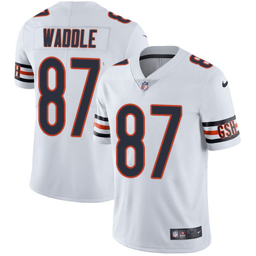 Nike Chicago Bears 87 Tom Waddle White Mens Stitched Nfl Vapor Untouchable Limited Jersey