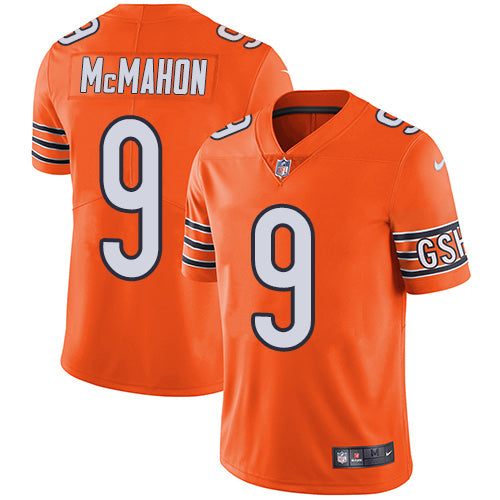 Nike Chicago Bears 9 Jim Mcmahon Orange Mens Stitched Nfl Limited Rush Jersey