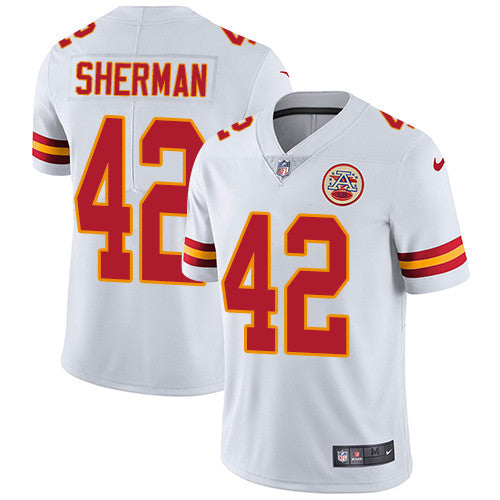 Nike Chiefs 42 Anthony Sherman White Mens Stitched Nfl Vapor Untouchable Limited Jersey