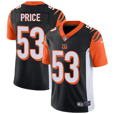 Nike Cincinnati Bengals 53 Billy Price Black Team Color Mens Stitched Nfl Vapor Untouchable Limited Jersey