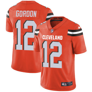 Nike Cleveland Browns 12 Josh Gordon Orange Alternate Mens Stitched Nfl Vapor Untouchable Limited Jersey