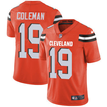Nike Cleveland Browns 19 Corey Coleman Orange Alternate Mens Stitched Nfl Vapor Untouchable Limited Jersey