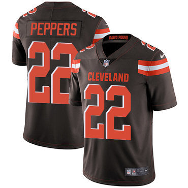 Nike Cleveland Browns 22 Jabrill Peppers Brown Team Color Mens Stitched Nfl Vapor Untouchable Limited Jersey