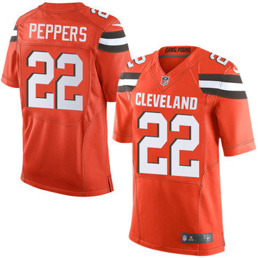 Nike Cleveland Browns 22 Jabrill Peppers Orange Alternate Mens Stitched Nfl New Elite Jersey