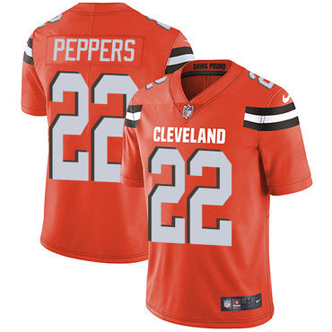 Nike Cleveland Browns 22 Jabrill Peppers Orange Alternate Mens Stitched Nfl Vapor Untouchable Limited Jersey