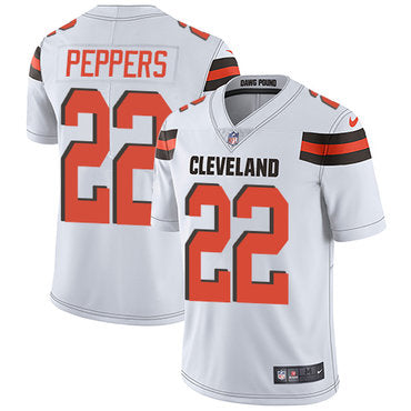 Nike Cleveland Browns 22 Jabrill Peppers White Mens Stitched Nfl Vapor Untouchable Limited Jersey