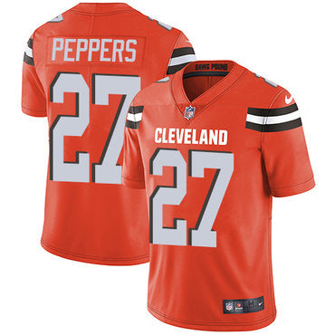 Nike Cleveland Browns 27 Jabrill Peppers Orange Alternate Mens Stitched Nfl Vapor Untouchable Limited Jersey