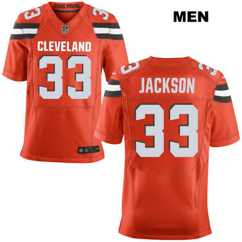 Nike Cleveland Browns 33 Darius Jackson Orange Stitched Nfl Elite Jersey