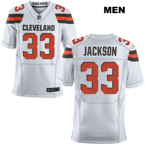 Nike Cleveland Browns 33 Darius Jackson White Stitched Nfl Elite Jersey
