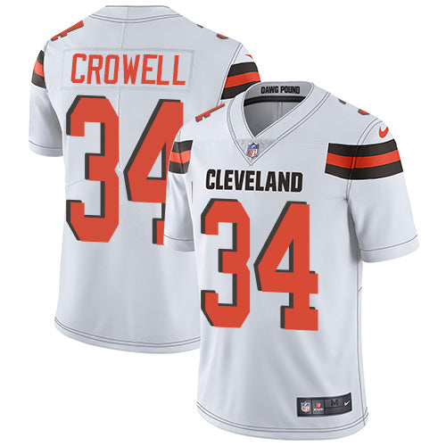 Nike Cleveland Browns 34 Isaiah Crowell White Mens Stitched Nfl Vapor Untouchable Limited Jersey
