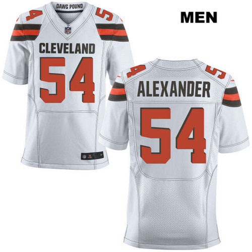 Nike Cleveland Browns 54 Dominique Alexander White Stitched Nfl Elite Jersey