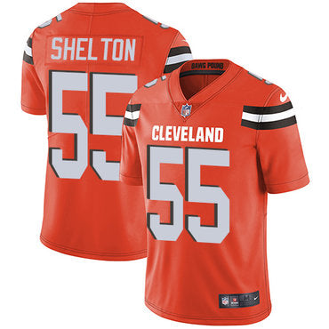 Nike Cleveland Browns 55 Danny Shelton Orange Alternate Mens Stitched Nfl Vapor Untouchable Limited Jersey