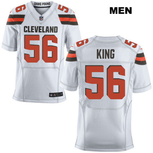 Nike Cleveland Browns 56 Deon King White Stitched Nfl Elite Jersey