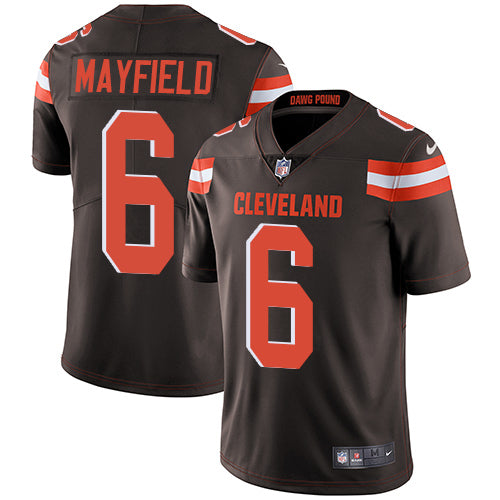 Nike Cleveland Browns 6 Baker Mayfield Brown Team Color Mens Stitched Nfl Vapor Untouchable Limited Jersey