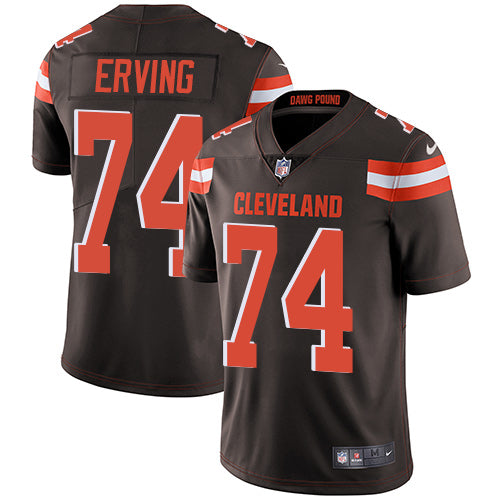 Nike Cleveland Browns 74 Cameron Erving Brown Team Color Mens Stitched Nfl Vapor Untouchable Limited Jersey
