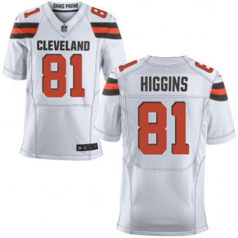 Nike Cleveland Browns 81 Rashard Higgins White Stitched Nfl Elite Jersey