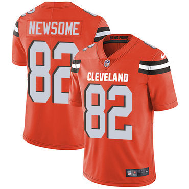 Nike Cleveland Browns 82 Ozzie Newsome Orange Alternate Mens Stitched Nfl Vapor Untouchable Limited Jersey