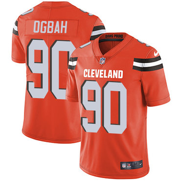Nike Cleveland Browns 90 Emmanuel Ogbah Orange Alternate Mens Stitched Nfl Vapor Untouchable Limited Jersey