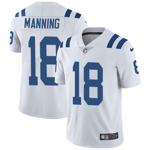 Nike Colts 18 Peyton Manning White Mens Stitched Nfl Vapor Untouchable Limited Jersey
