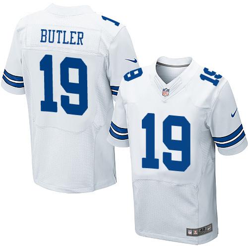 Nike Cowboys 19 Brice Butler White Mens Stitched Nfl Elite Jersey