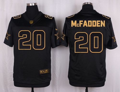 Nike Cowboys 20 Darren Mcfadden Black Mens Stitched Nfl Elite Pro Line Gold Collection Jersey