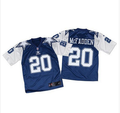 Nike Cowboys 20 Darren Mcfadden Navy Bluewhite Throwback Mens Stitched Nfl Elite Jersey