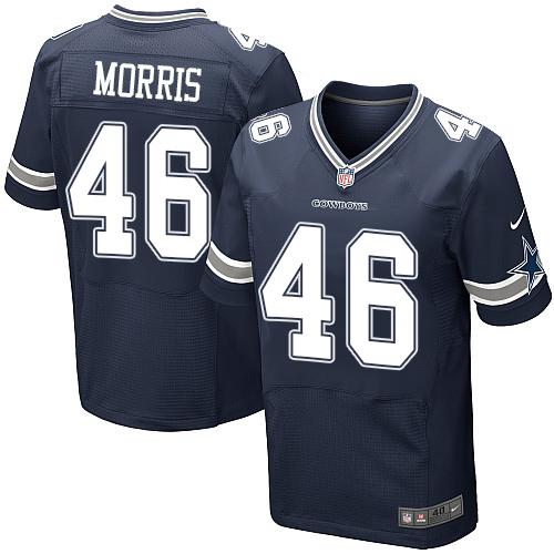 Nike Cowboys 46 Alfred Morris Navy Blue Team Color Mens Stitched Nfl Elite Jersey