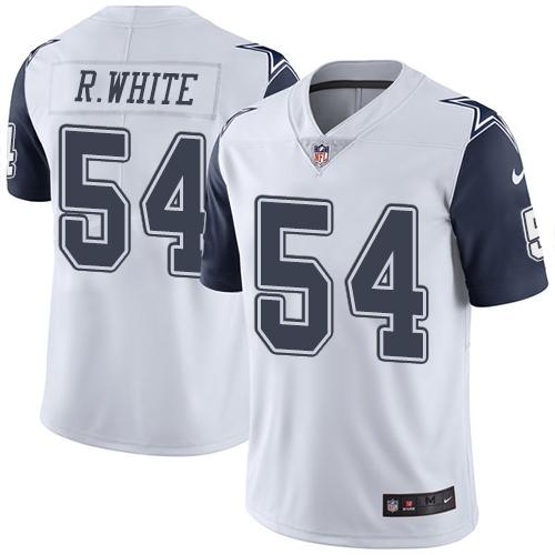 Nike Cowboys 54 Randy White White Mens Stitched Nfl Limited Rush Jersey