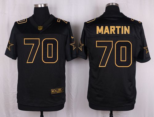 Nike Cowboys 70 Zack Martin Black Mens Stitched Nfl Elite Pro Line Gold Collection Jersey