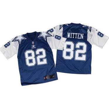 Nike Cowboys 82 Jason Witten Navy Bluewhite Throwback Mens Stitched Nfl Elite Jersey