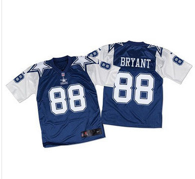 Nike Cowboys 88 Dez Bryant Navy Bluewhite Throwback Mens Stitched Nfl Elite Jersey