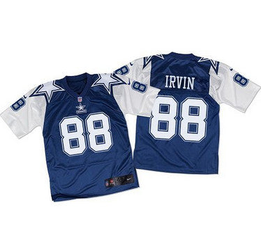 Nike Cowboys 88 Michael Irvin Navy Bluewhite Throwback Mens Stitched Nfl Elite Jersey