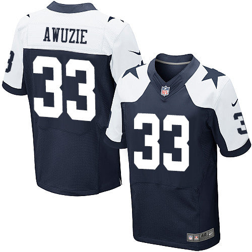 Nike Dallas Cowboys 33 Chidobe Awuzie Navy Blue Thanksgiving Mens Stitched Nfl Throwback Elite Jersey