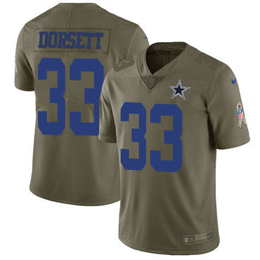 Nike Dallas Cowboys 33 Tony Dorsett Olive Mens Stitched Nfl Limited 2017 Salute To Service Jersey